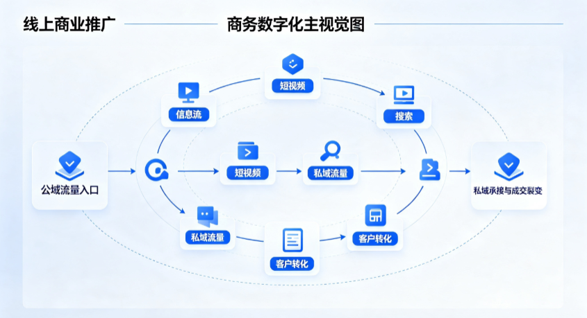 萍乡线上商业推广怎么做？全域流量闭环搭建与低成本转化实战指南
